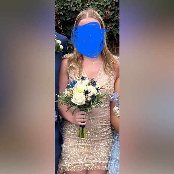 Sparkly HOCO/ Prom Dress - Picture 3 of 4